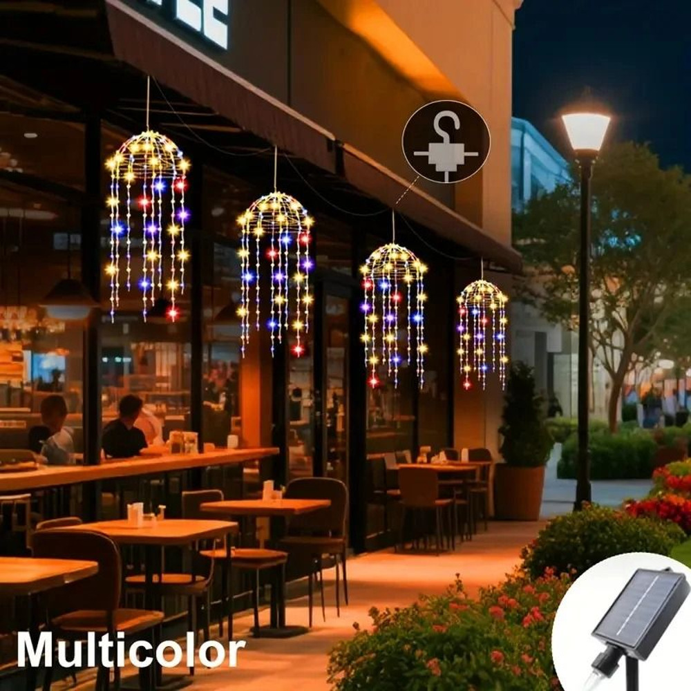 Solar Hanging Jellyfish Lights With 8 Lighting Modes For Outdoor Decoration 6