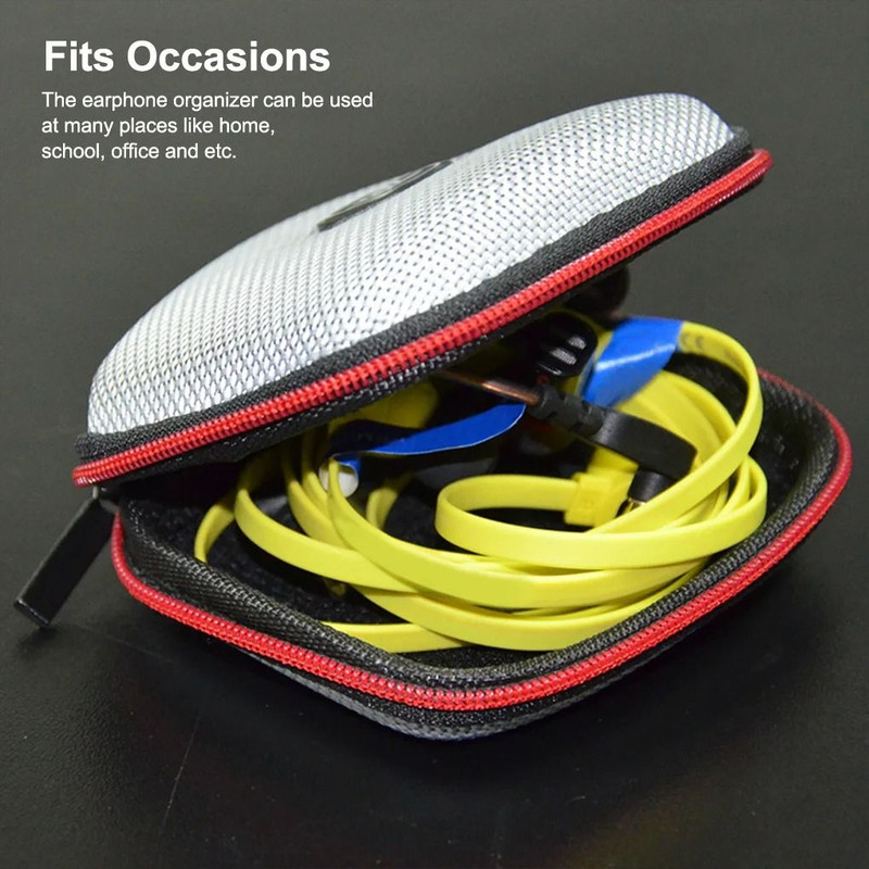 Compact Zippered Earphone Storage Case 1