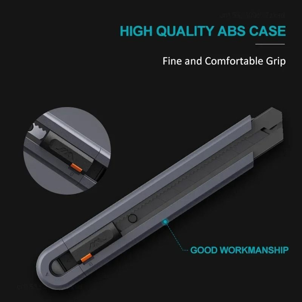 Compact Pocket Utility Knife With Safety Lock And Carbon Steel Blade 4