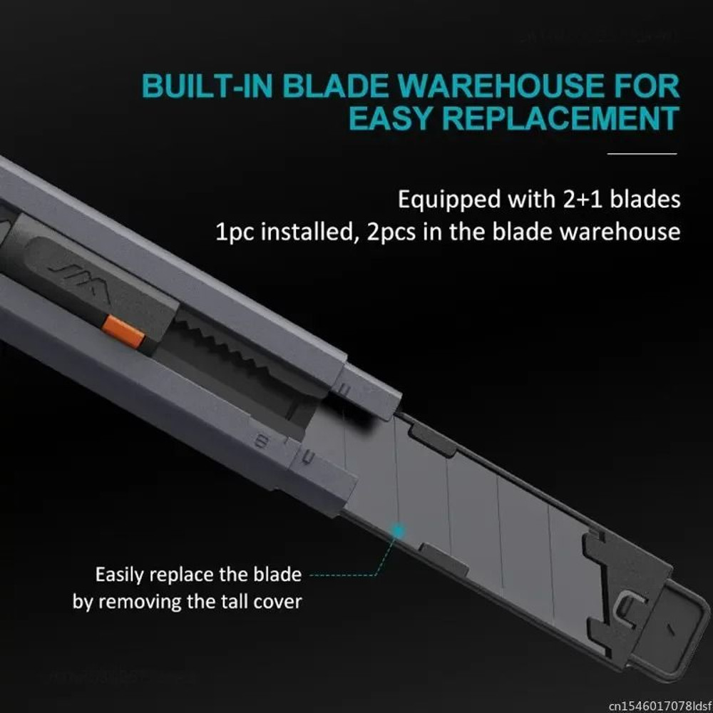 Compact Pocket Utility Knife With Safety Lock And Carbon Steel Blade 5