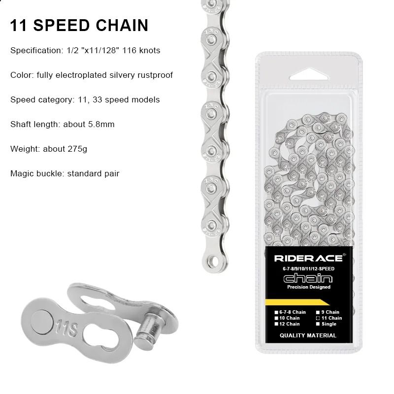 Lightweight MultiSpeed Bicycle Chain For Road And Mountain Bikes 9