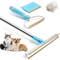 Telescopic Carpet Rake And Pet Hair Remover Set 0