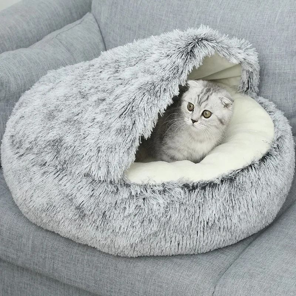 Plush Winter Pet Bed For Cats And Dogs 2
