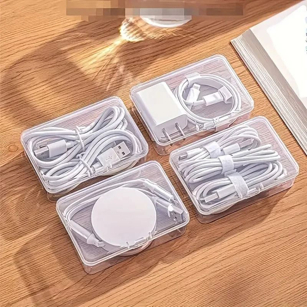 Cable Organizer Storage Box Set 4