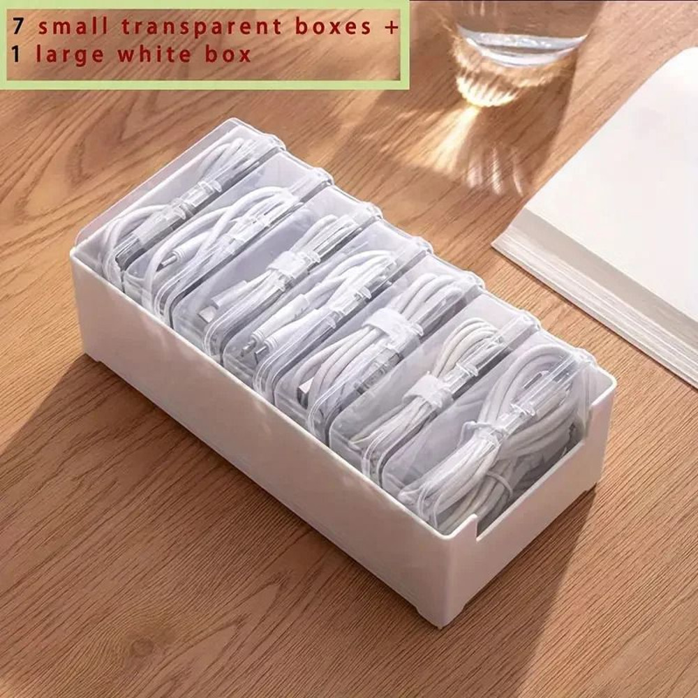 Cable Organizer Storage Box Set 6