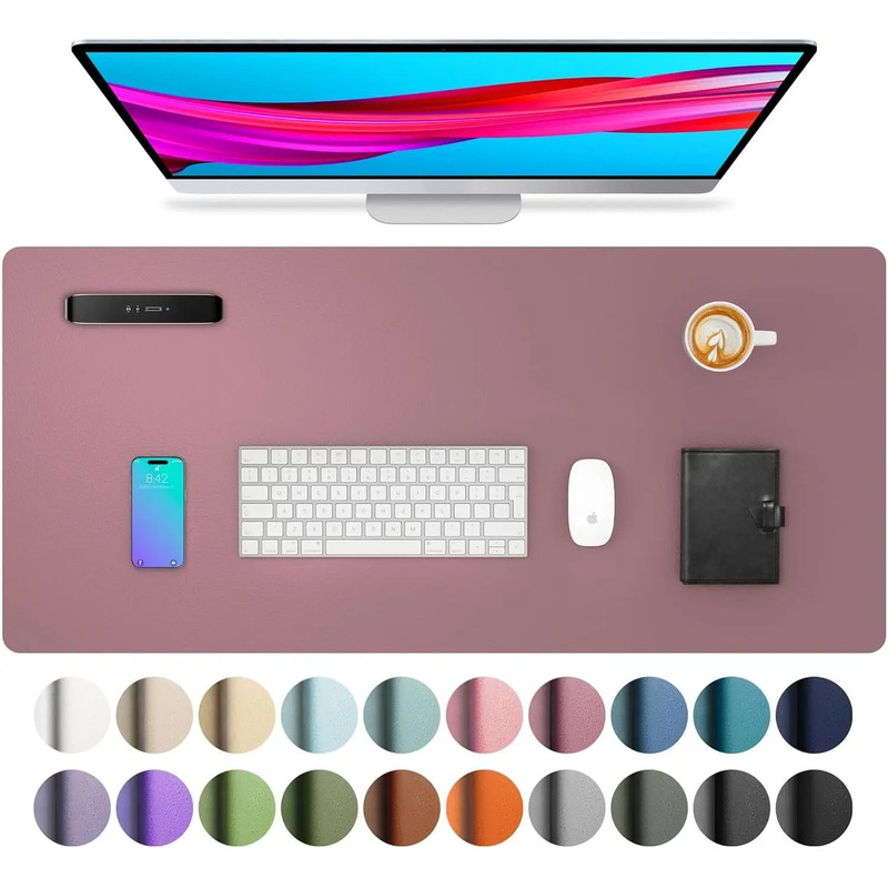 Large Waterproof PU Leather Desk Mat 9