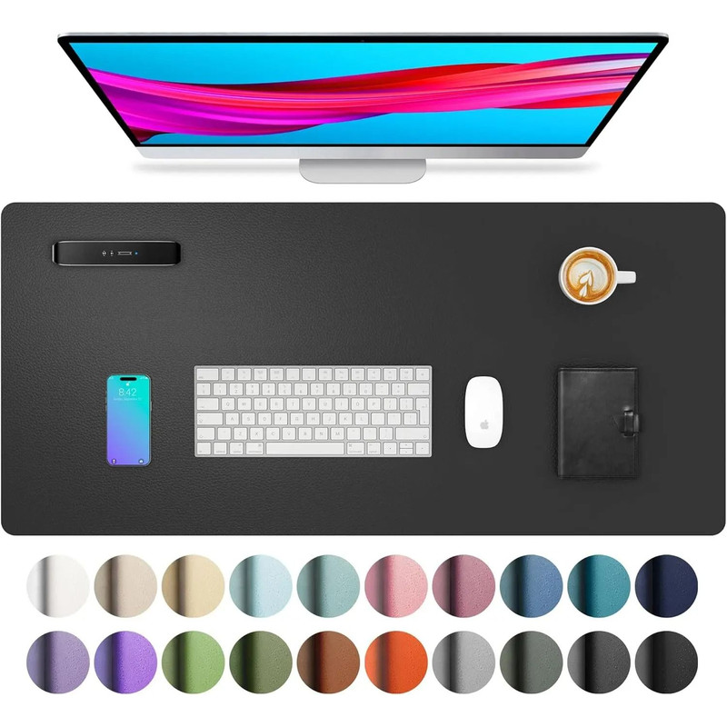 Large Waterproof PU Leather Desk Mat 1