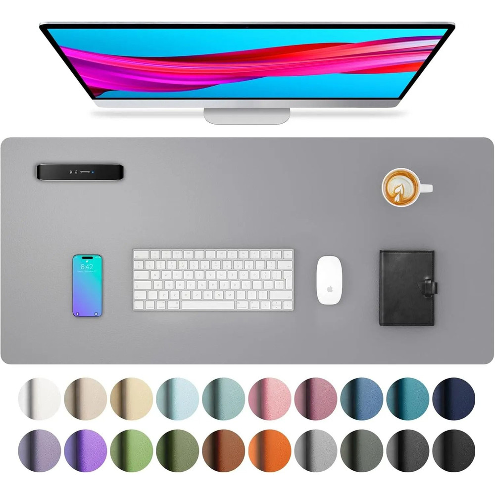 Large Waterproof PU Leather Desk Mat 19