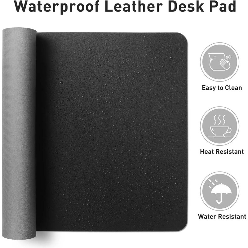 Large Waterproof PU Leather Desk Mat 2