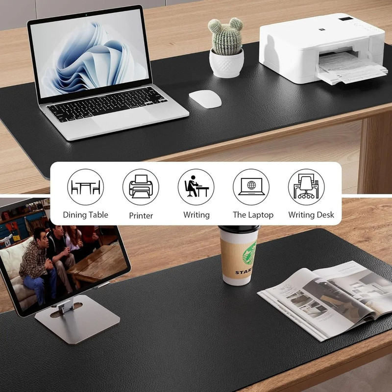 Large Waterproof PU Leather Desk Mat 5