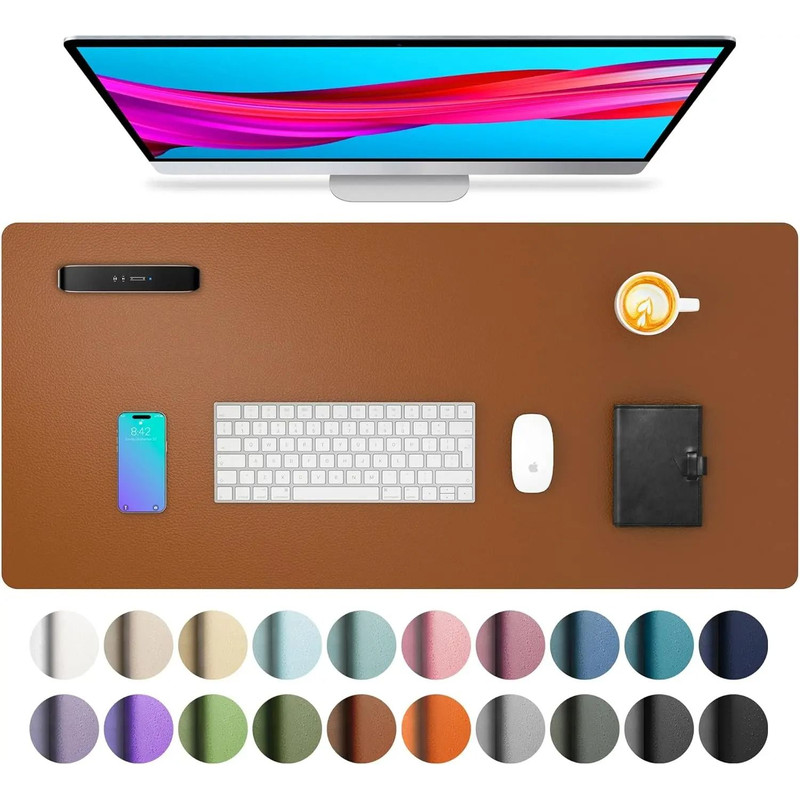 Large Waterproof PU Leather Desk Mat 7
