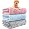 Soft Paw Print Pet Blanket For Dogs And Cats 0