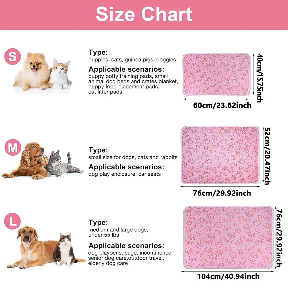 Soft Paw Print Pet Blanket For Dogs And Cats 1
