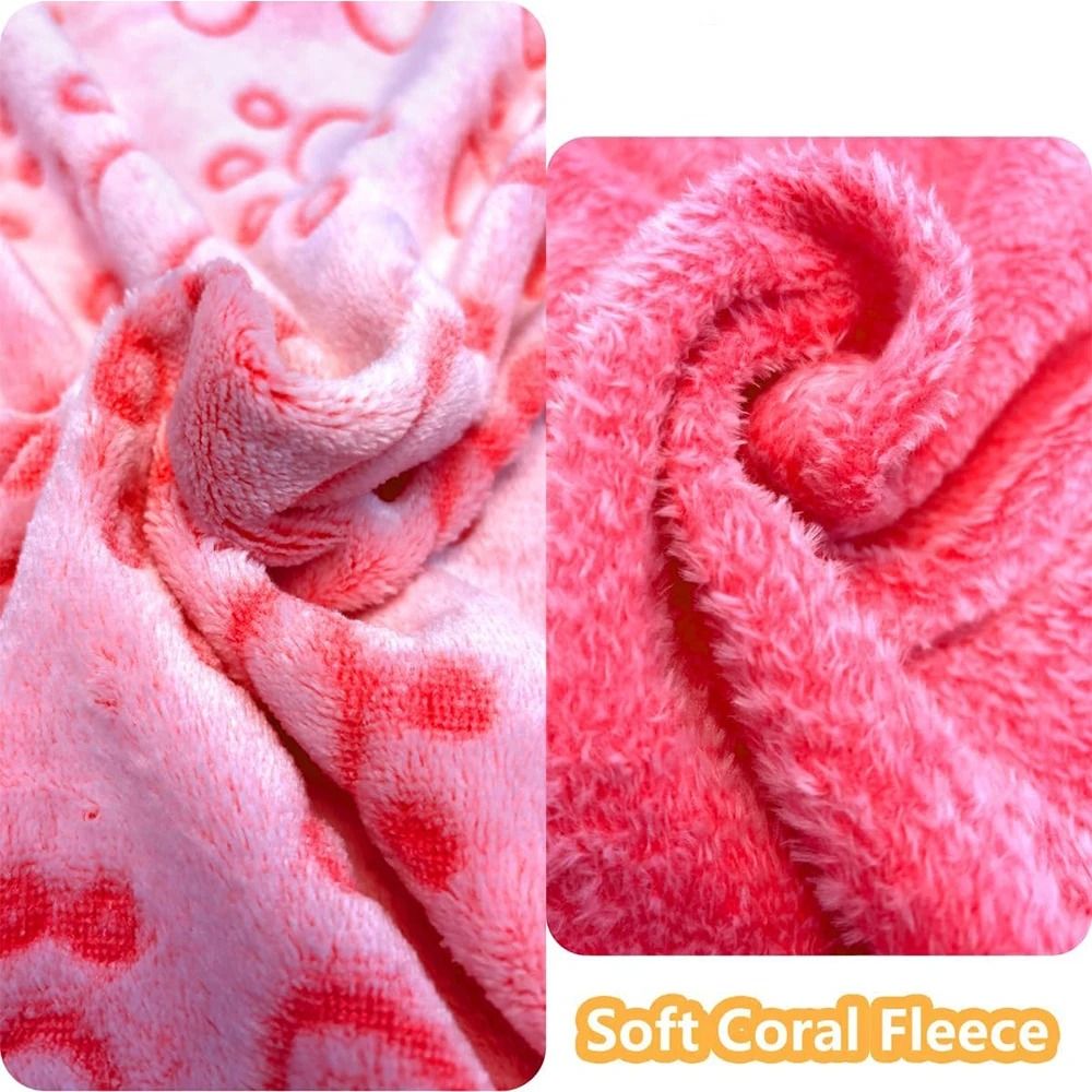 Soft Paw Print Pet Blanket For Dogs And Cats 3