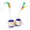 Natural Fiber Cat Play Ball With Feather Teaser 3