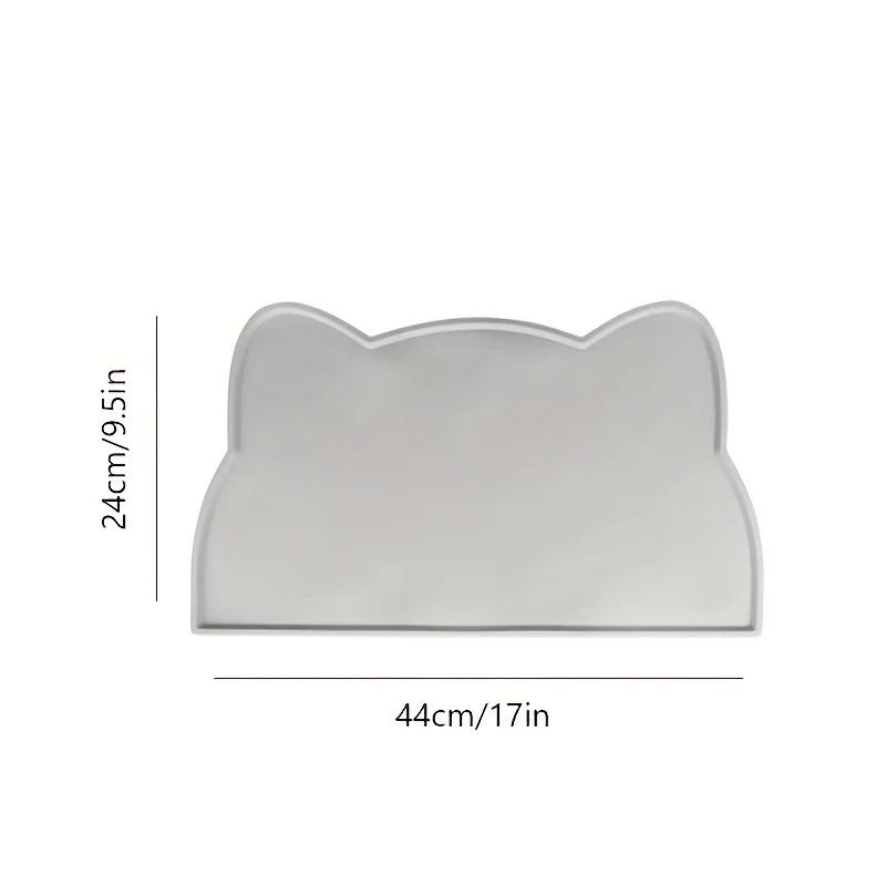 Silicone Pet Feeding Mat With Raised Edge 3
