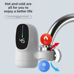 instant electric hot water faucet with temperature display