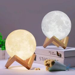 3d moon night light lamp