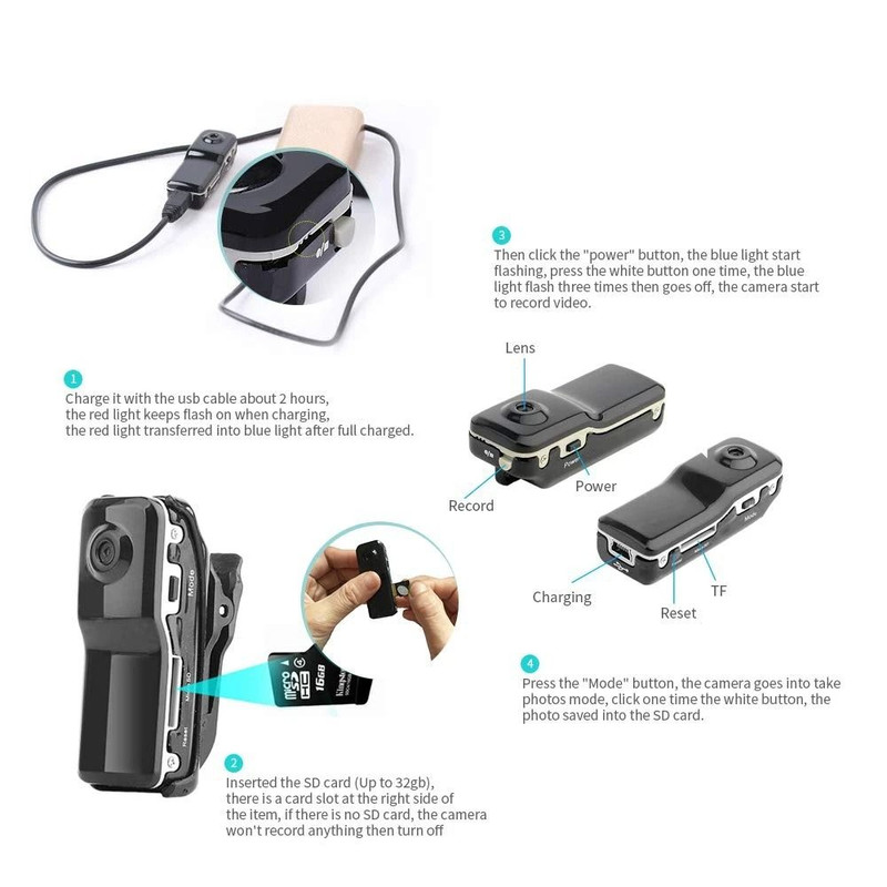 Portable Mini HD Camera Recorder 2