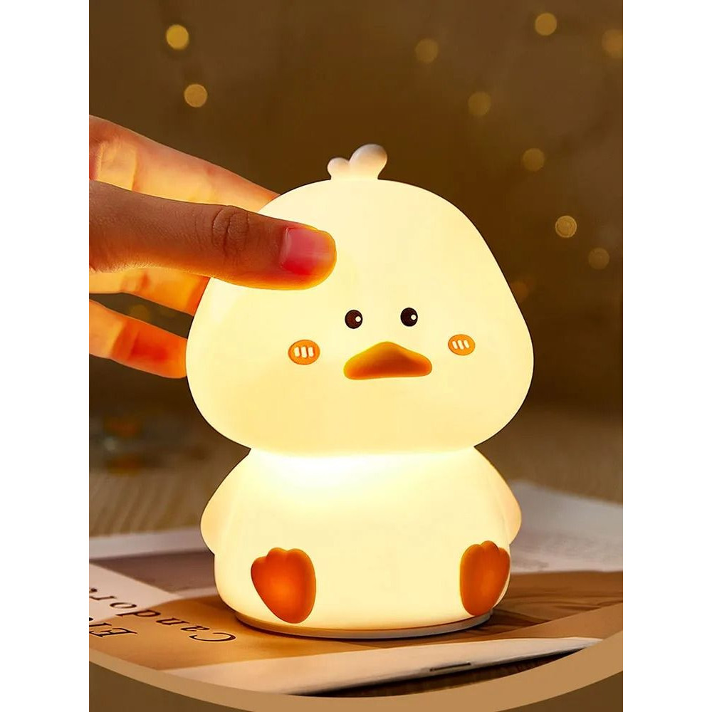 Smart Duck Silicone Rechargeable LED Night Light For Bedroom Decor 5
