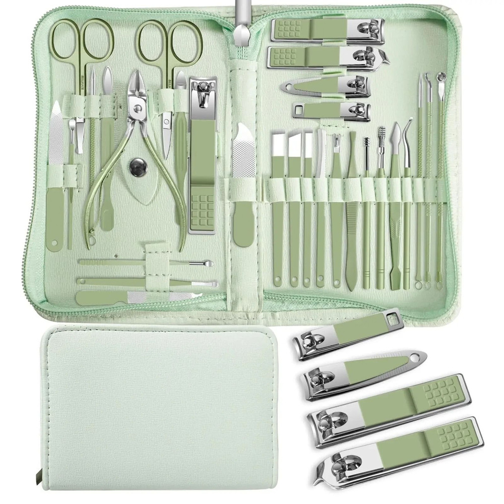 Professional 30 Piece Manicure And Pedicure Set With Stainless Steel Tools 6