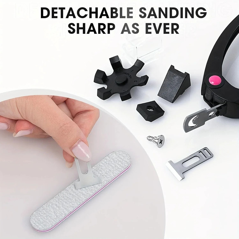 U Shaped Nail Clipper And File Set For Acrylic And False Nails 4