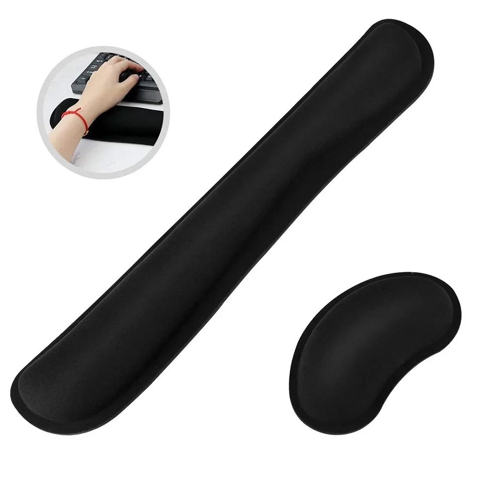 Memory Foam Wrist Support Pad For Keyboard And Mouse 0