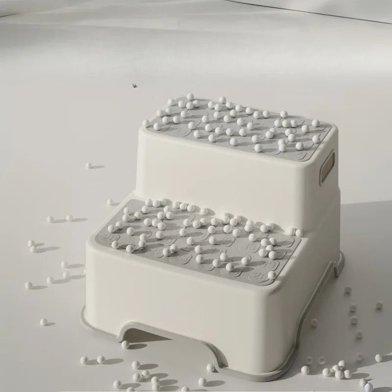 Portable Step Stool For Bathroom With Two Step Design 1