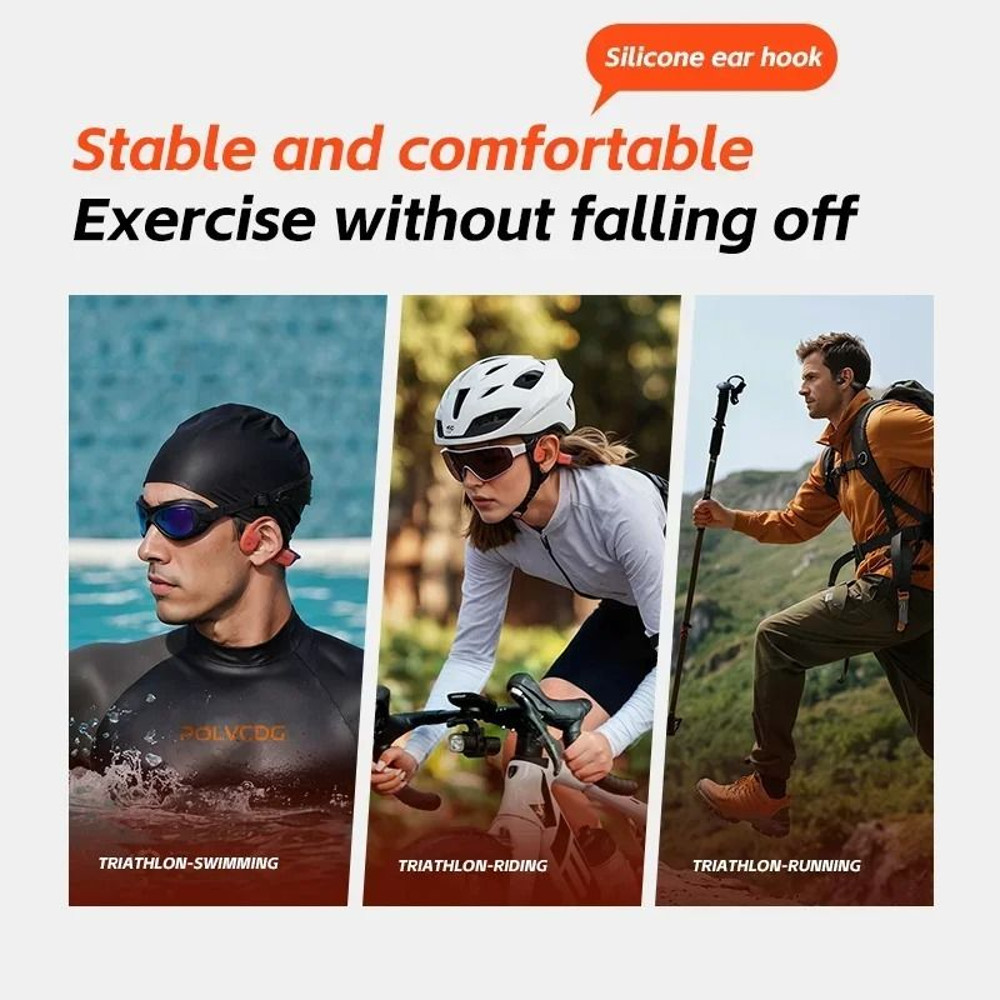 Bone Conduction Waterproof Wireless Headphones With 32GB Memory 2