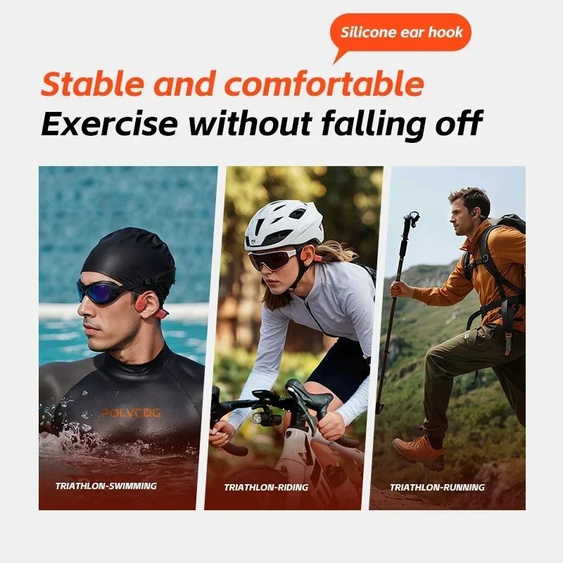 Bone Conduction Waterproof Wireless Headphones With 32GB Memory 2