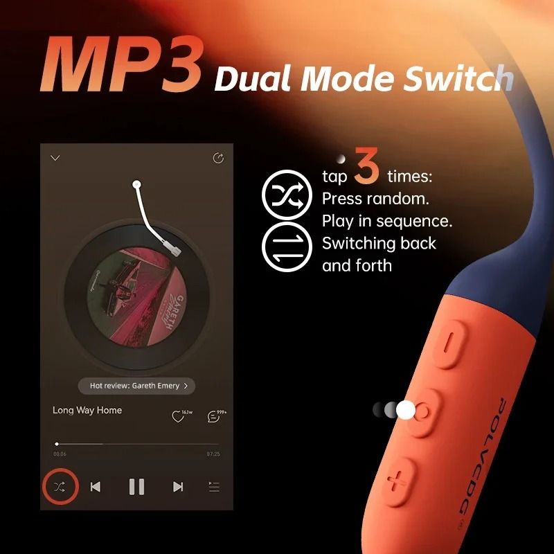 Bone Conduction Waterproof Wireless Headphones With 32GB Memory 4