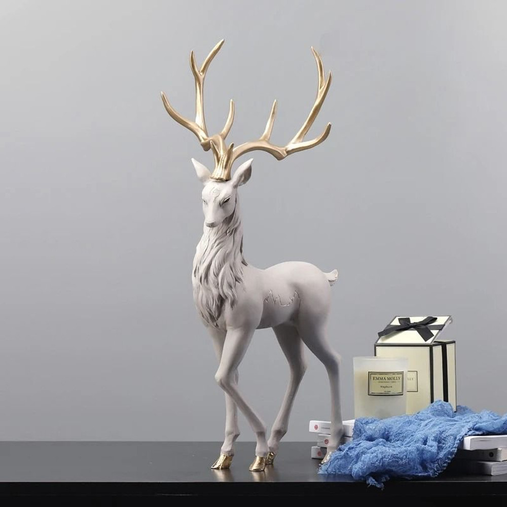 Luxury Resin Deer Statue For Modern Home Decoration 9