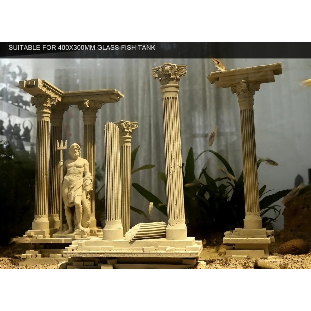 Roman Column Aquarium Ornament For Fish Tank Decoration 0