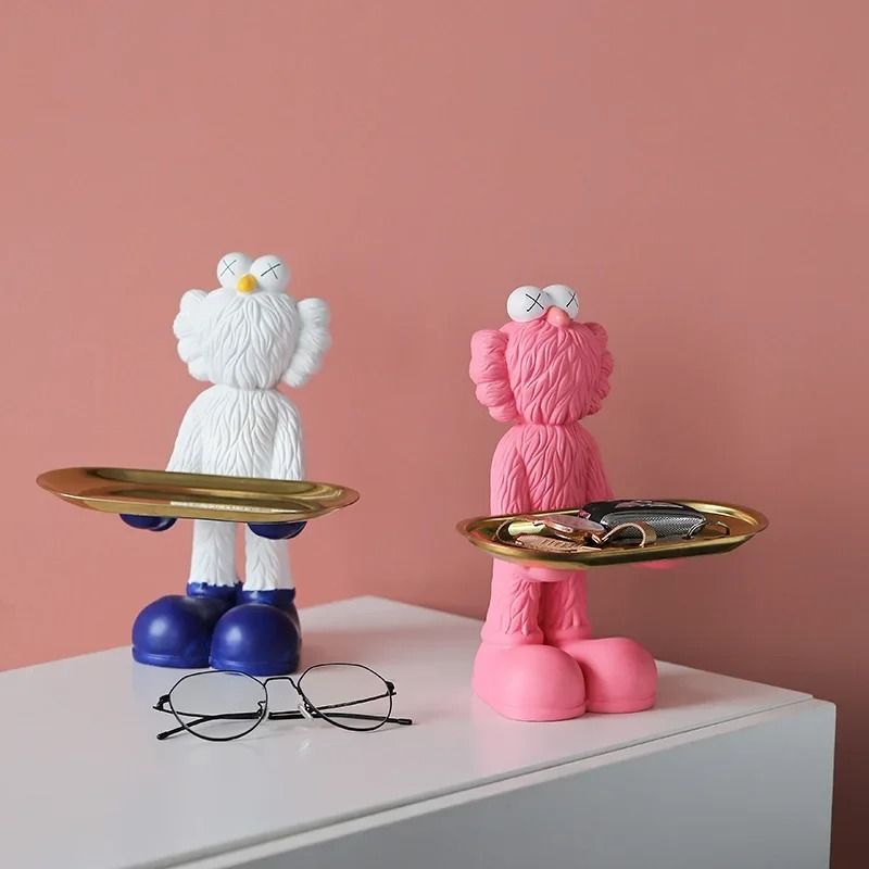 Decorative Bear Figurine Key Storage Tray For Home Entry And Living Room 3