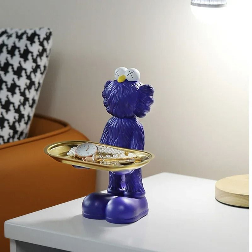 Decorative Bear Figurine Key Storage Tray For Home Entry And Living Room 5