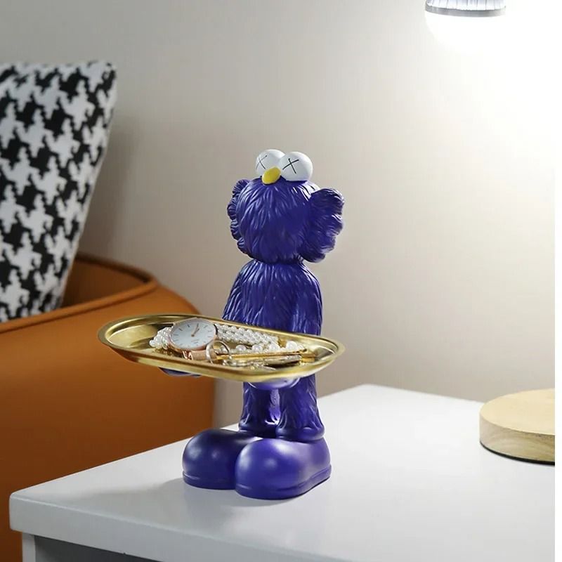 Decorative Bear Figurine Key Storage Tray For Home Entry And Living Room 5