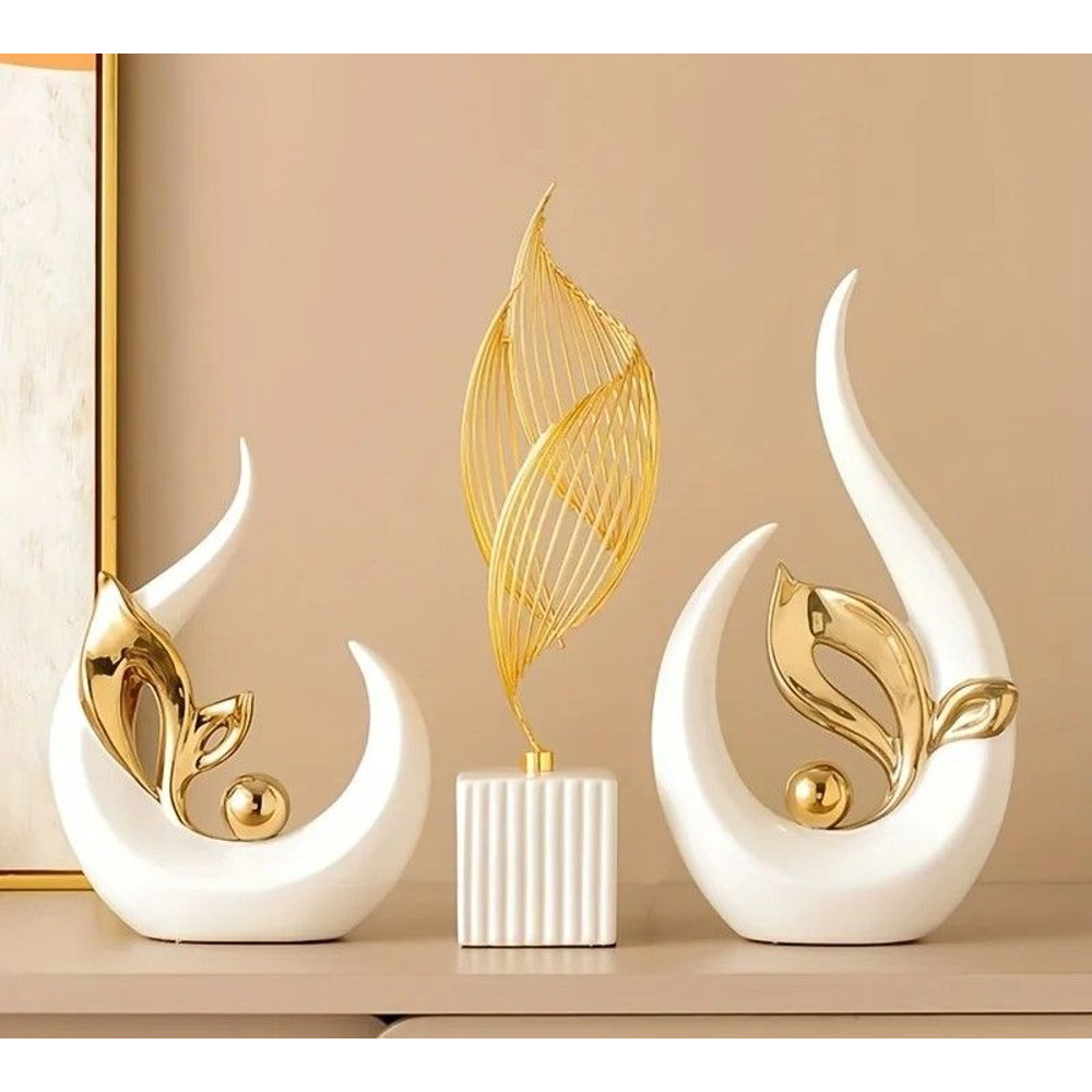 Ceramic Sculpture For Home Decoration Nordic Style Luxury Figurine 0