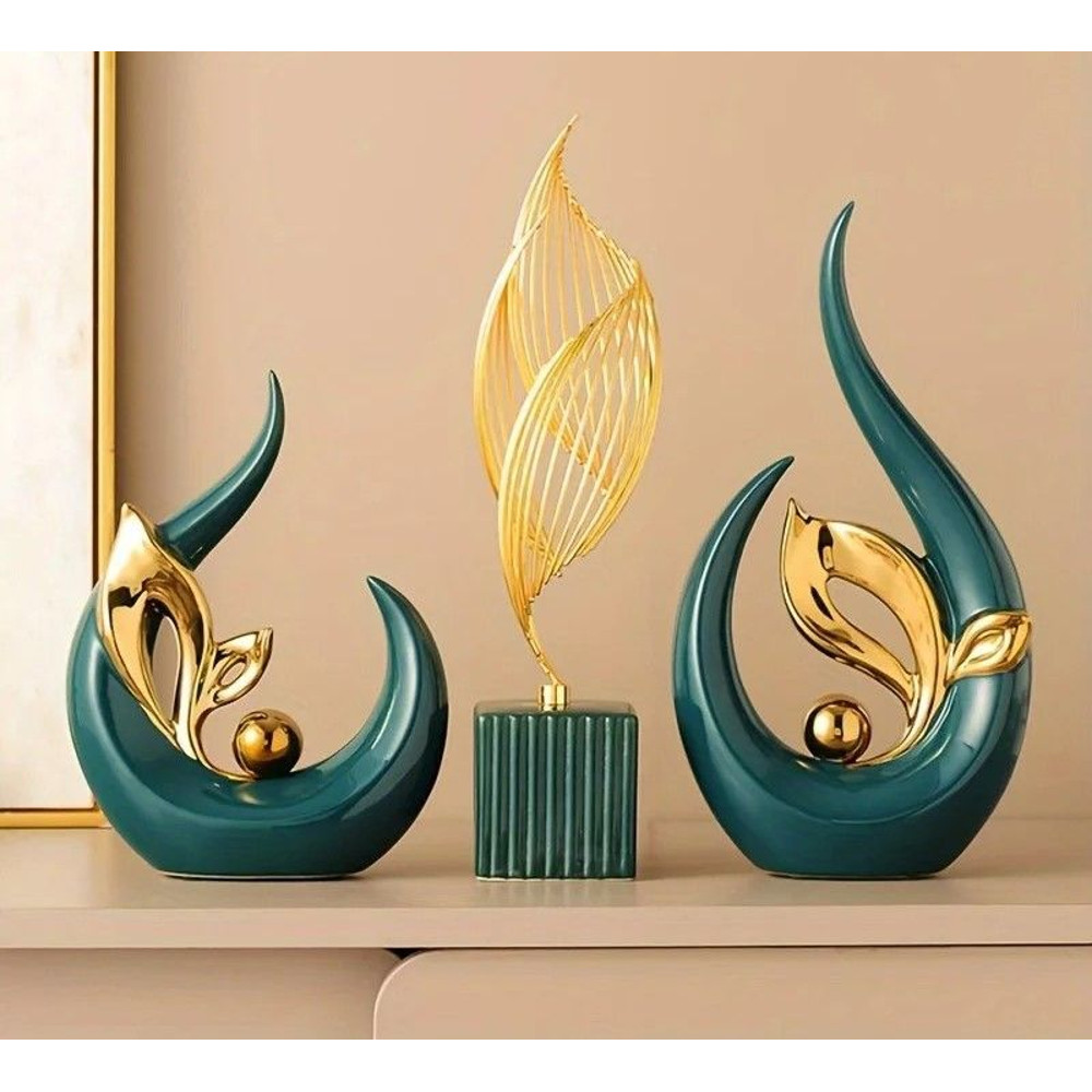 Ceramic Sculpture For Home Decoration Nordic Style Luxury Figurine 2