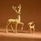 Mother Deer Minimalist Kids Room Figurines Home Decoration 1