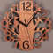 Wooden Faceted Bird Wall Clock For Home Decoration 0