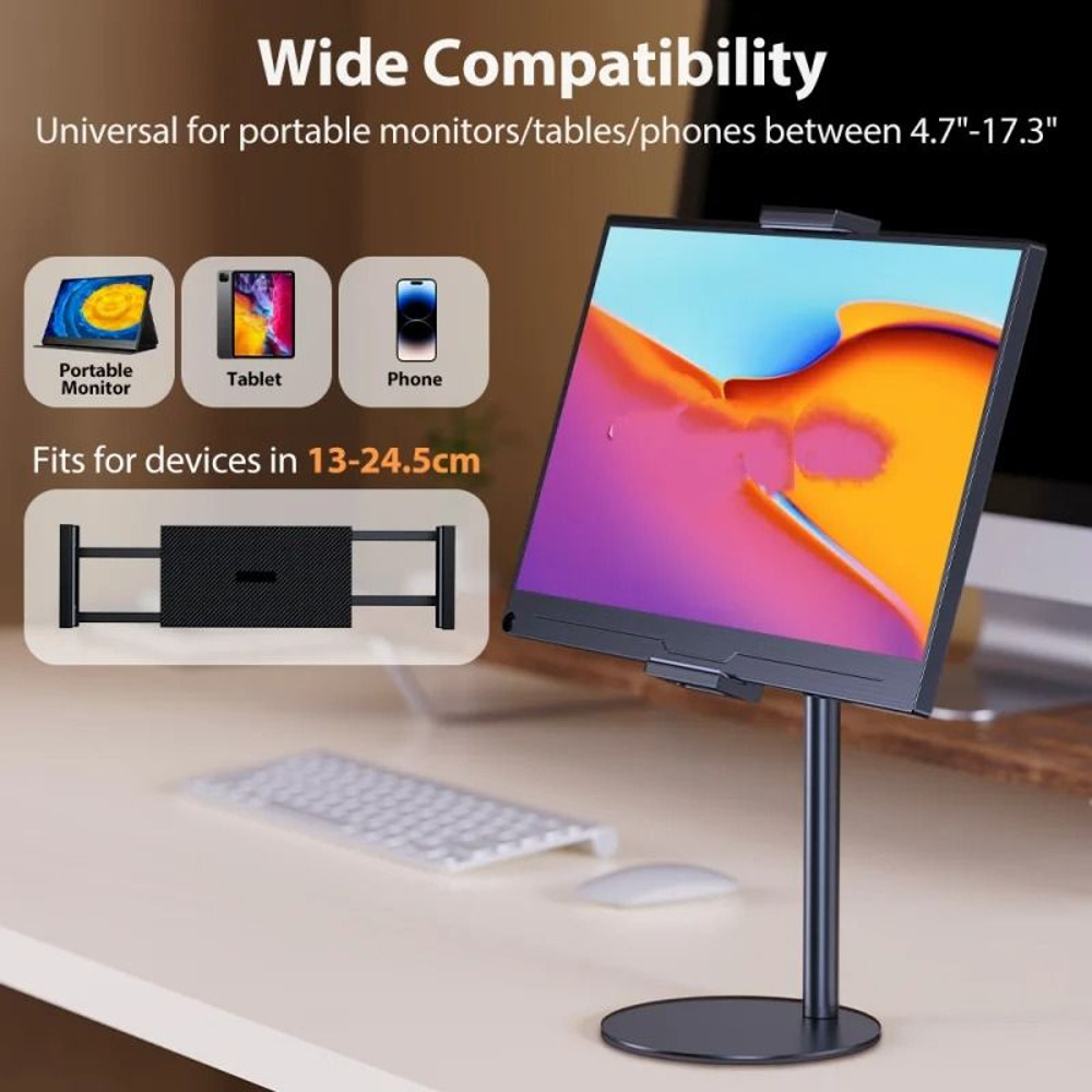 Adjustable Monitor Stand Height Portable Vesa Monitor Tablet Holder Up To 24 Cm 1