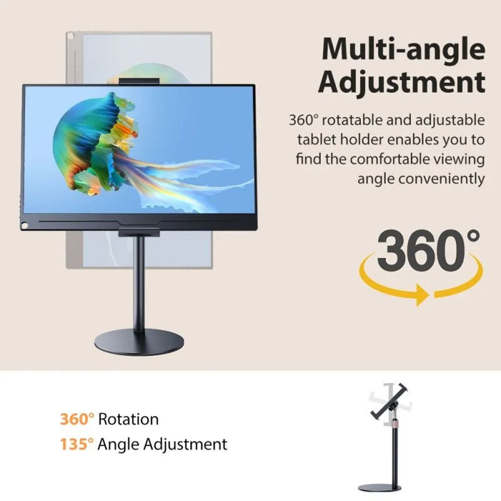 Adjustable Monitor Stand Height Portable Vesa Monitor Tablet Holder Up To 24 Cm 3