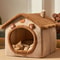 Foldable Pet House Removable Washable Cat Bed For Small Dogs And Medium Cats 0