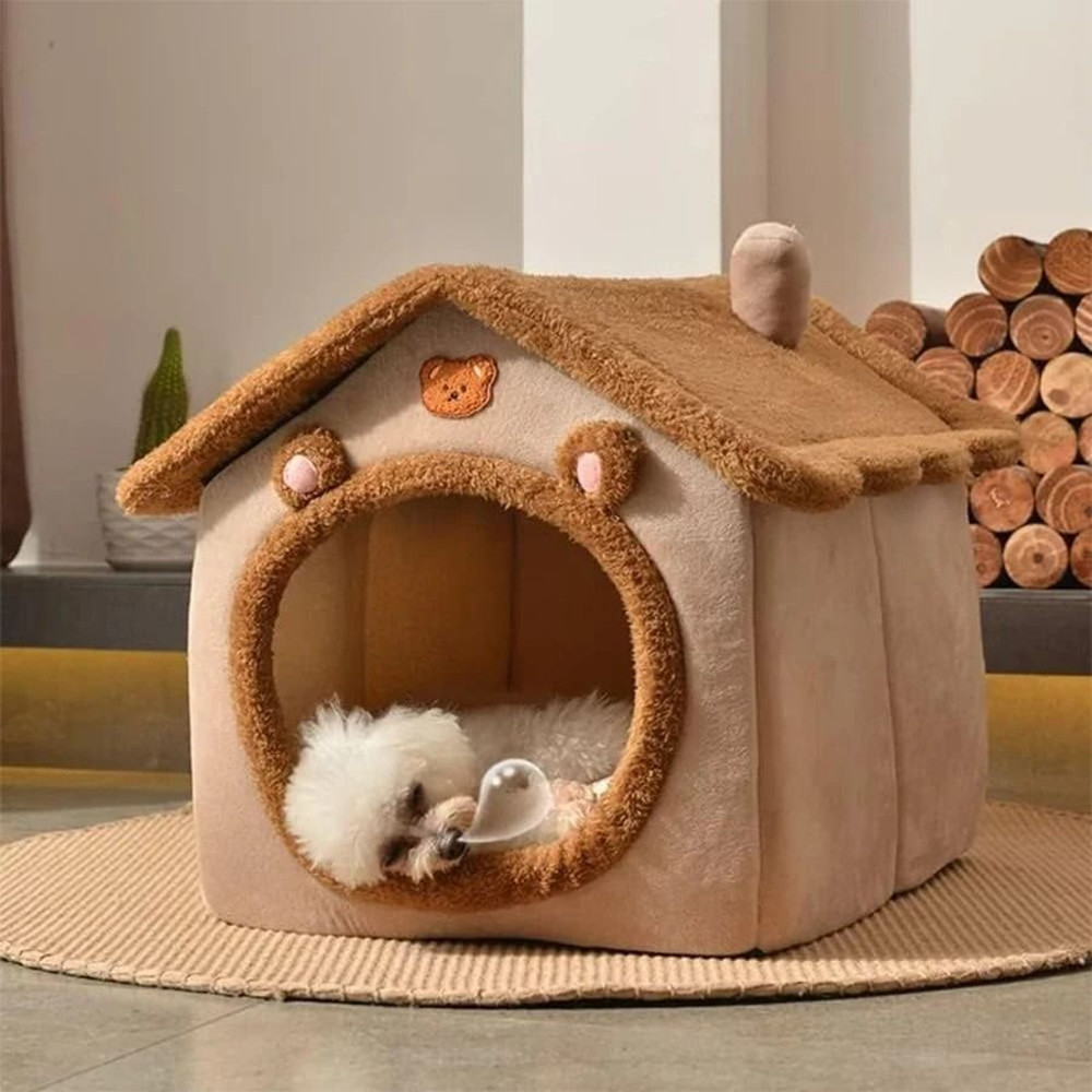 Foldable Pet House Removable Washable Cat Bed For Small Dogs And Medium Cats 3