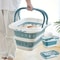 Foldable Laundry Basket With Handle Portable Space Saving Tub 0