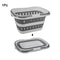Foldable Laundry Basket With Handle Portable Space Saving Tub 6