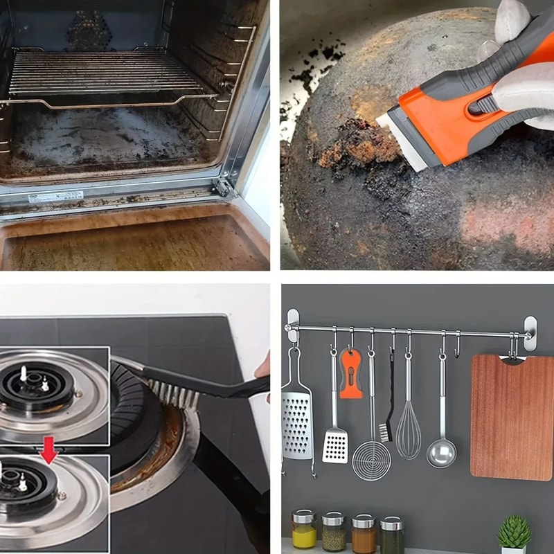 Telescopic Glue And Sticker Removal Scraper Tool Set With 10 Blades 1