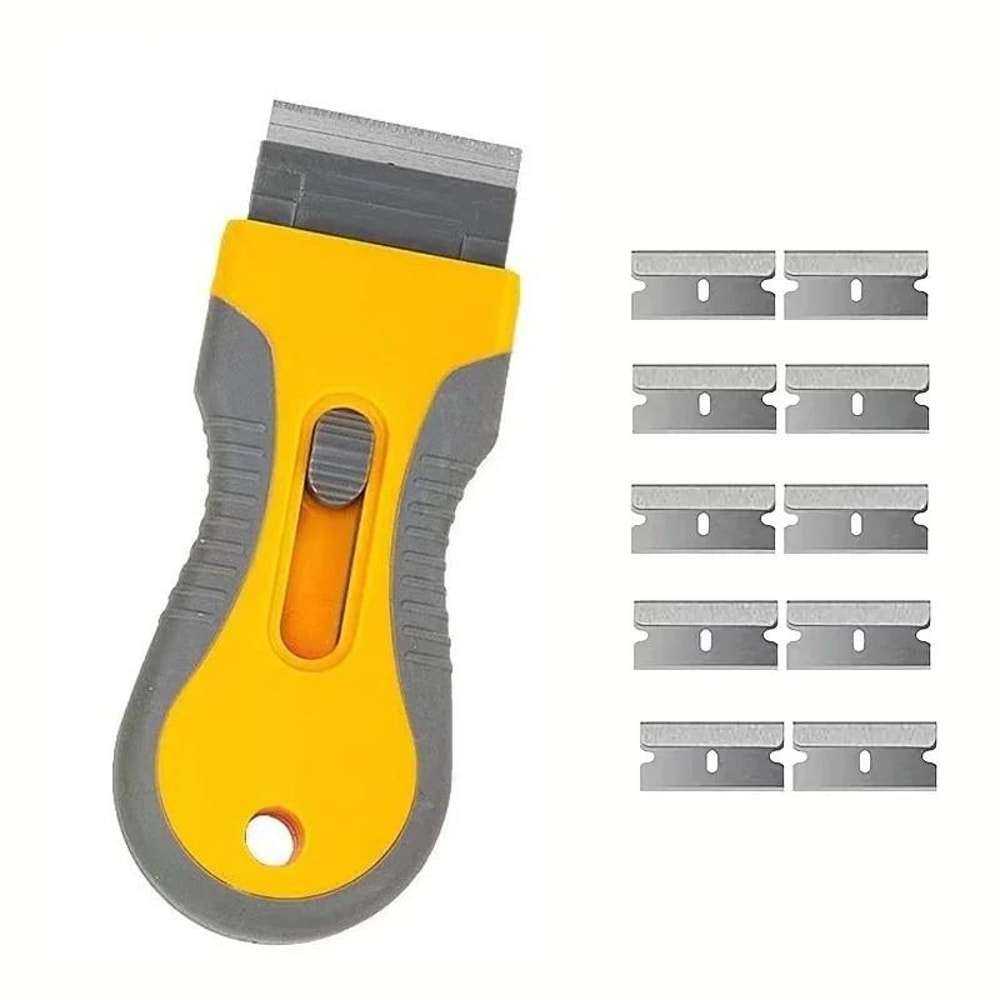 Telescopic Glue And Sticker Removal Scraper Tool Set With 10 Blades 7