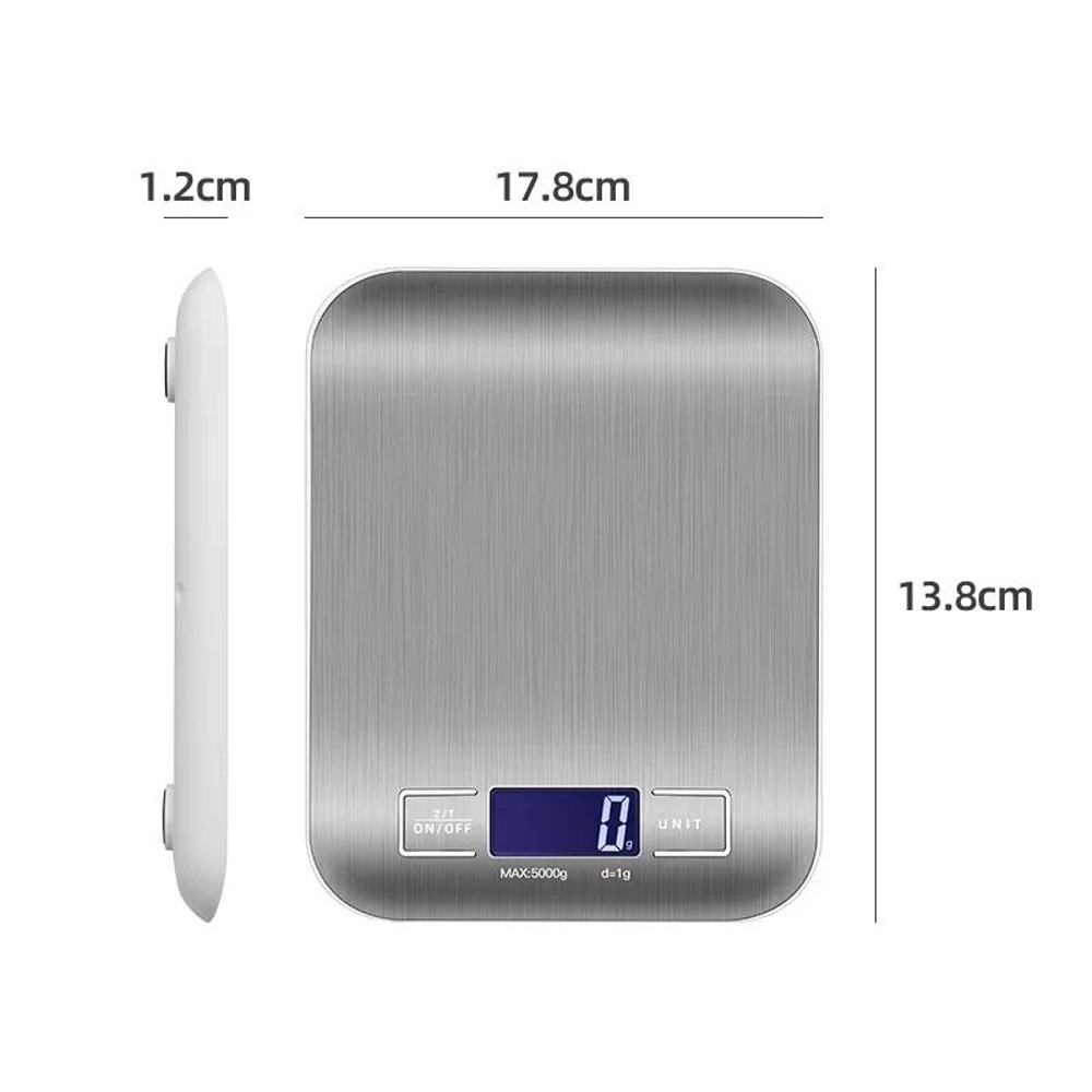 Stainless Steel Digital Kitchen Food Scale With LCD Display 5