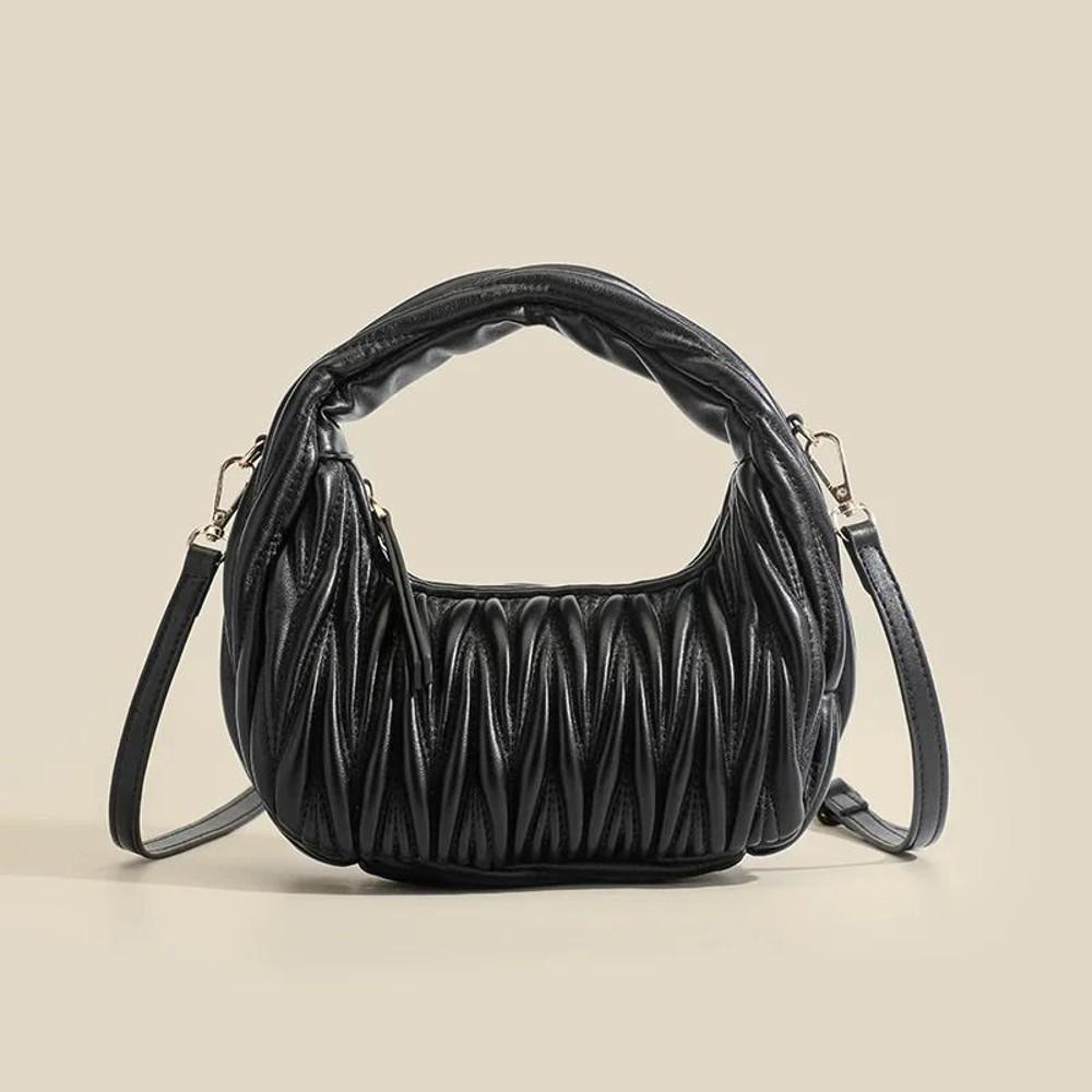 Korean Style Embroidered Handbag With Small Pouch 5